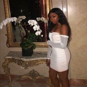 FASHION NOVA White Mesh Dress